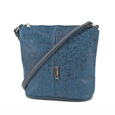 Women's bag (B2636-03142) Artificial leather + suede, blue, 1x210x22 cm