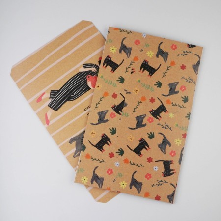 Gift folding box, packaging, “cats”, 26 x 26 x 8 cm-5