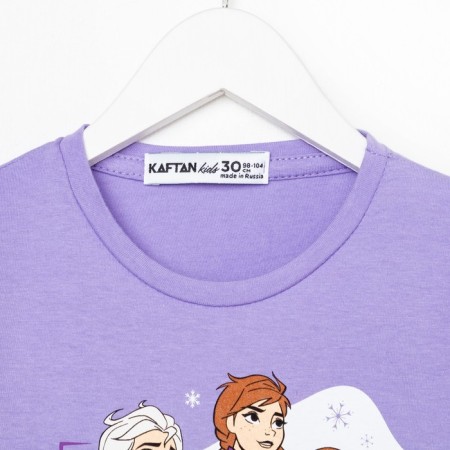 Long sleeve T-shirt "Cold Heart", Disney, height 110-116, lilac-8