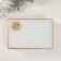 Casket Glass with a metal frame "Lotus" Transparent white 16x24x7 cm