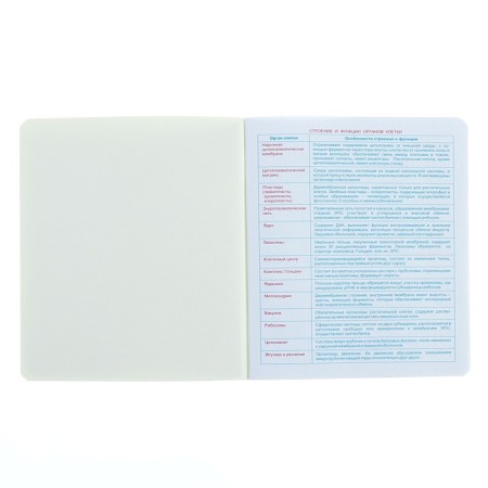 Notebook “Hints”, 48 sheets in a cage, “Biology”, coated cardboard, matte lamination, Touch varnish, Offset block-2