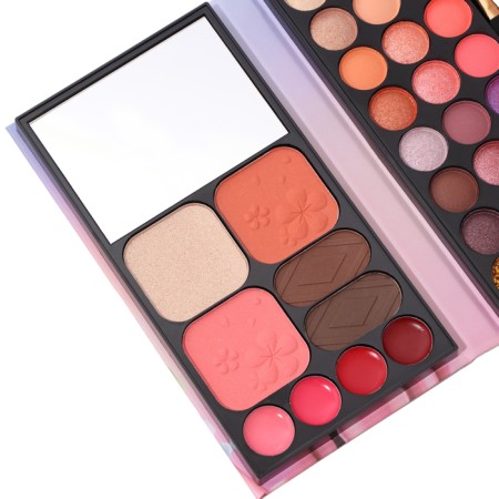 A set of decorative cosmetics (highlighter, shadows for eyebrows, blush, glitter, eye shadow)-3