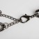 The necklace "volumetric chain" is small, the color is gray, 50 cm