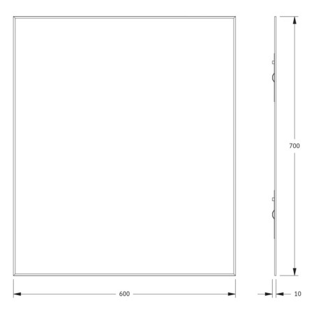 EvoForm mirror, with fake, 5 mm, 60x70 cm-1