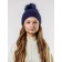 Women's cap, size 52-56, dark blue color