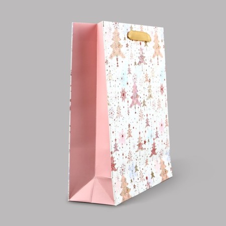 Package New Year's laminated "Christmas trees", m 30 x 26 x 9 cm, new year-2