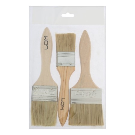 Set of brushes scrap, natural bristles, wooden handle, 1.5-2.5 ", 38, 50, 63 mm-2