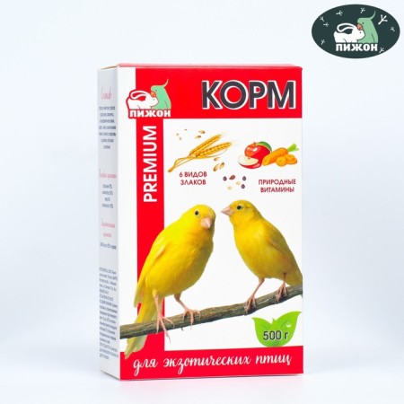 Feed "Pijon premium" for exotic birds, 500 g