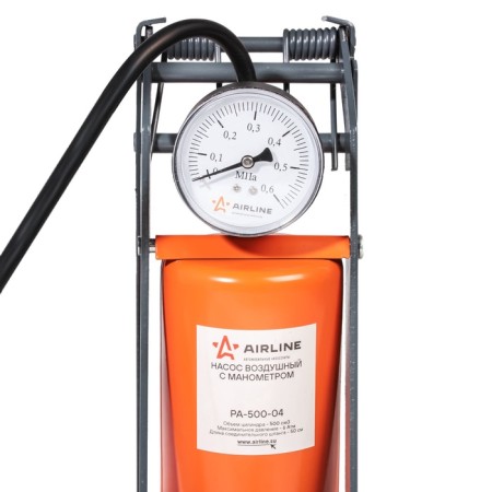 Air pump 300 with manometer, foot, mechanical, 300 cm3-2