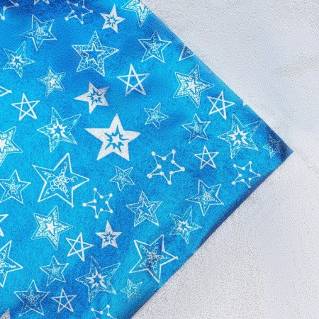 Flogi foil film "Stars", 70 × 50 cm, blue-1