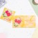 Mini-postcard "Happy Birthday!" Flowers, 6.5x6.5 cm