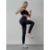 Femic fitness legins, size 44, dark gray color