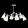 Ceiling EVOLUCE lamp. Sle103502-06. Biane. 6x40 watts, E14, 74x74x42 cm, white color