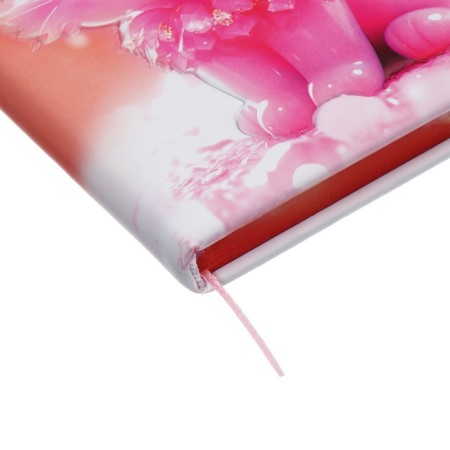 Notebook Gift Book 96l, line, colored cut, PVC Cat cover 3D (17.7x12.4cm)-4