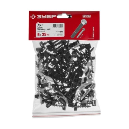 Dowel "bison" dhhs, under the clamp them, nylon, 6x35 mm, 100 pcs-5