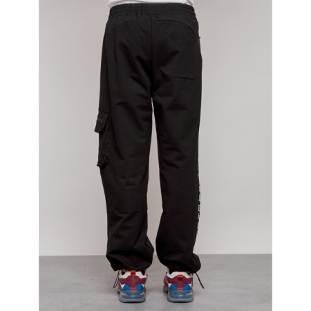 Sports male trousers, size 52, black color-9