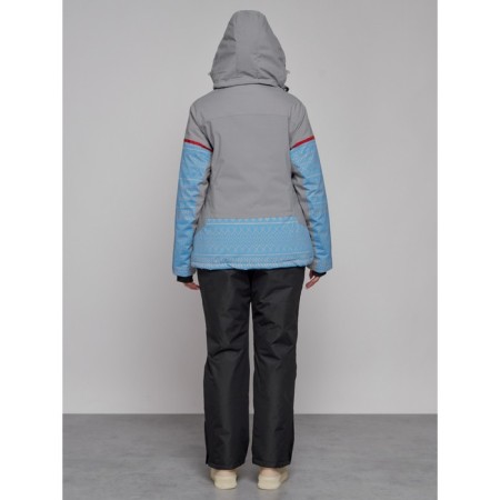 Ski jacket female winter, size 48, blue color-5