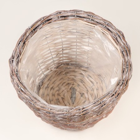 Kashpo "Potle", silver-beige, 27x27x17 cm-2
