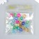 Beads for creativity Plastic "Crystal ring with faces" Isk. color. 20 g 0.8x1.4x1.4 cm 78115