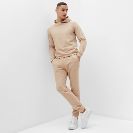 Men's tracksuit (hoodies, trousers) minku, beige color, size 48-2