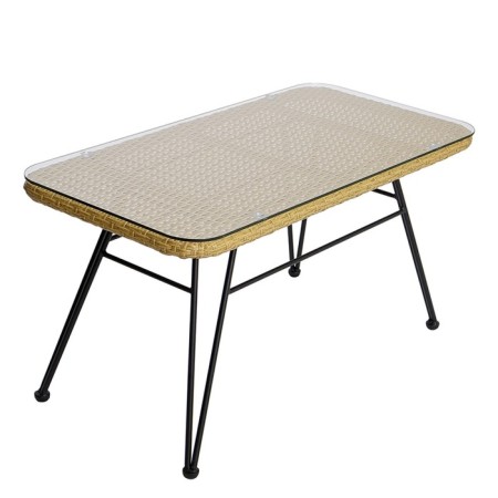 Coffee table Vetle, 800 × 400 × 400 mm, beige color / black-2