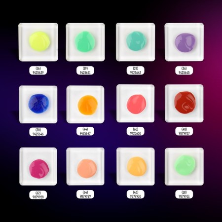 Neon nail polish gel, 3 phase, 8 ml, led/uv, purple color (36)-4