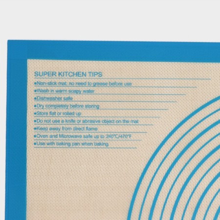 Reinforced rug with marking, silicone, 71 × 50.5 cm, blue color-10