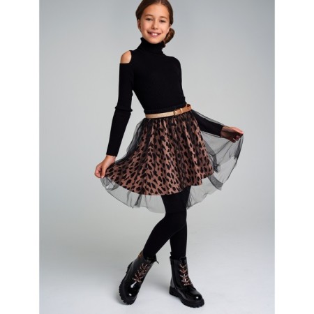 Turtleneck for girls, height 146 cm-1