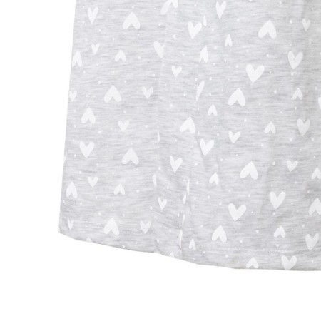 Women's bathrobe KAFTAN "hearts", Gray, p.40-42-7