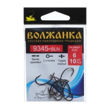 Hook Volzhanka 9345-BLN No. 6, 10 pcs