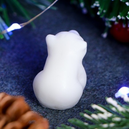 New Year's figure soap "White Bear" 10g-2