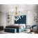 Crystal chandelier with Ambrella Light, Classic, Tr4923, 6HE14, Gold, White Color
