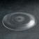 Black glass plate "Luiza", D = 25 cm