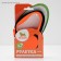 Roulette "Pigzon" reflective, 3 m, up to 15 kg, cable, rubberized handle, orange
