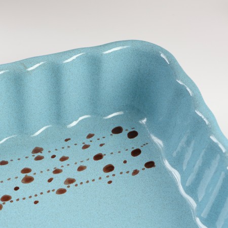 Baking capacity "square wave" 1.5l / 6.5x23x23cm, blues-2