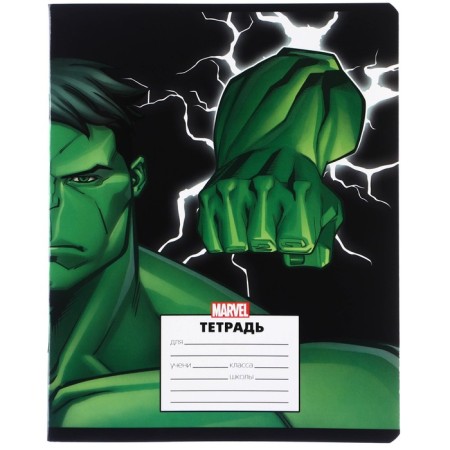 Notebook in a cage 24 sheets, 5 types of mix, partial UV-pk, cover covering cardboard, avengers-11