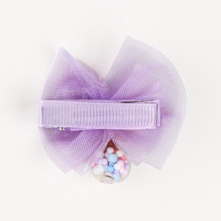 Hair clip with a bow "The most tender", 7 x 5 cm-5