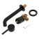 Zein ZF-014 sink mixer, hidden installation, cartridge ceramics 35 mm, brass, black