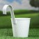 Kashpo hung "Bucket Linda" white, 12x10x13cm