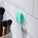 Washing brush "Circle", on suction cup, d = 5.5 cm, turquoise color