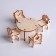 Wooden furniture for dolls "Kitchen corner"