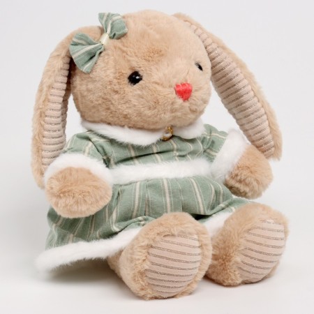 Soft toy "Little Friend", saying in a green dress-3