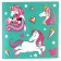 Chancellery "Unicorn", notebook A6, pen, stickers, Minnie Mouse