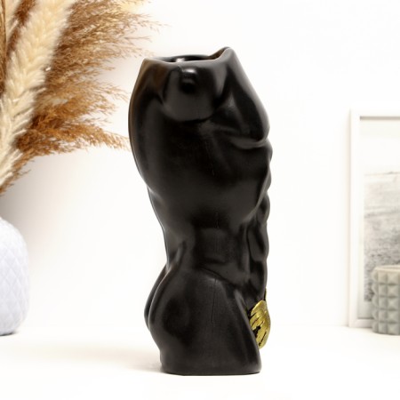 Kashpo - Vase "Men" Black Gold, 26.5 cm-3