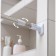 Bathroom cornice telescopic shade, 90-160 cm, reinforced, gray color
