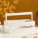 Wooden Kashpo 24.5 × 13.5 × 9 cm "Two Light", two -string, white give beautifully