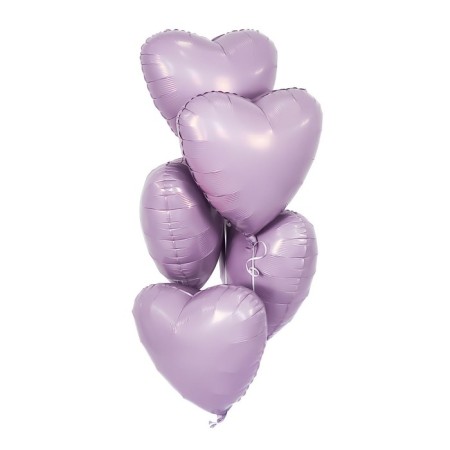 Foil ball 19 "Orchid", heart-1