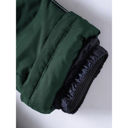 Ski pants for a boy, height 116 cm, dark green color-6