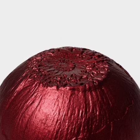 Glass fluid "Flora", d = 14 cm, red color-4