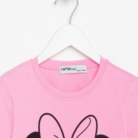 Children's T-shirt Disney "Minnie", height 110-116 (32), pink-7